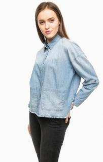 Рубашка из денима с накладными карманами Tom Tailor Denim
