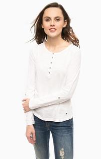 Футболка из хлопка с вырезом на пуговицах Mustang