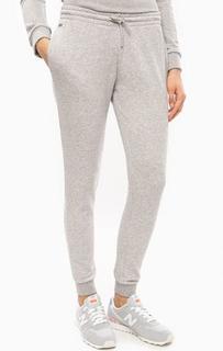 Серые хлопковые брюки с манжетами Lacoste