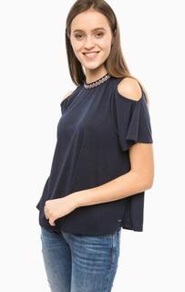 Трикотажная футболка с вышивкой Tom Tailor Denim