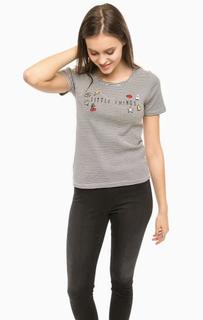 Серый джемпер с нашивками Only