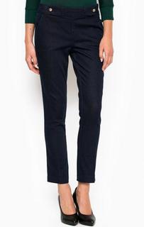 Синие зауженные брюки из хлопка Liu Jo