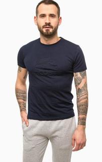 Однотонная хлопковая футболка Lacoste