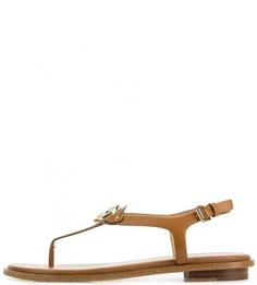 Сандалии из натуральной кожи коричневого цвета Michael Michael Kors