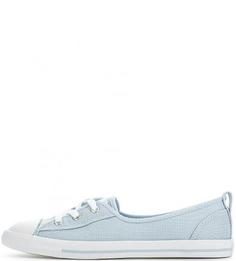 Голубые текстильные кеды Converse