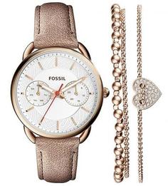 Часы с браслетами в комплекте Fossil