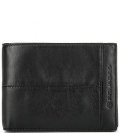 Черное кожаное портмоне Piquadro