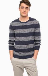 Хлопковый джемпер в полоску S.Oliver