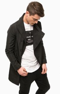 Плащ черного цвета на пуговицах Religion