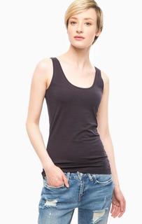 Базовая синяя майка из хлопка S.Oliver