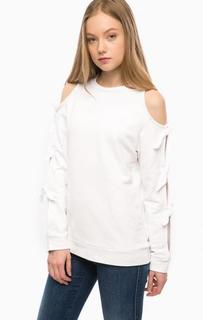 Белый хлопковый свитшот Pinko