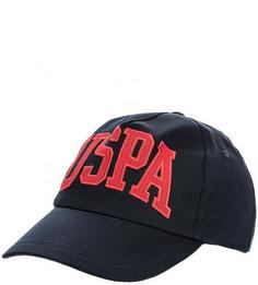 Бейсболка из хлопка с нашивками U.S. Polo Assn.