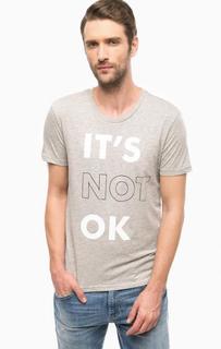 Серая футболка с короткими рукавами Mavi