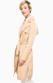 Бежевый тренчкот с поясом U.S. Polo Assn.