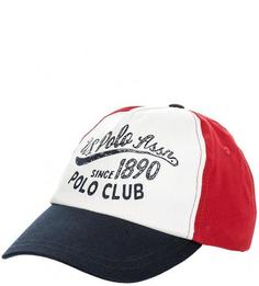 Бейсболка из хлопка с принтом U.S. Polo Assn.