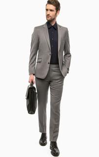 Шерстяной костюм серого цвета Strellson