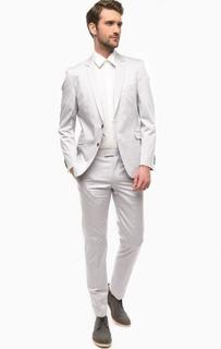 Светло-серый хлопковый костюм Strellson