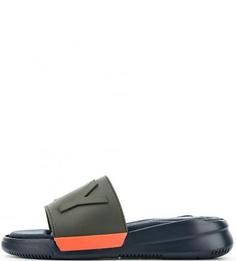 Резиновые сланцы с текстильной стелькой Dkny