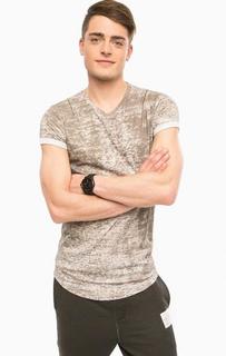 Серая футболка с короткими рукавами Religion