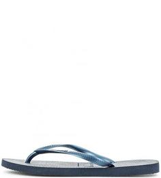 Синие пляжные сланцы Havaianas