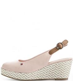 Розовые текстильные босоножки Tommy Hilfiger