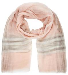 Розовый льняной шарф Trussardi Jeans