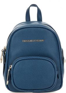 Синий рюкзак на молнии Trussardi Jeans