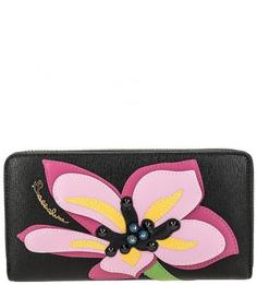 Кошелек из сафьяновой кожи с нашивками Braccialini