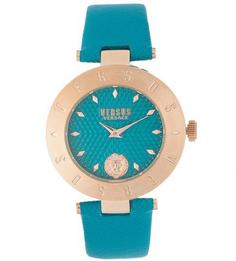 Кварцевые часы с бирюзовым ремешком Versus