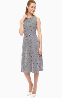 Платье в полоску с расклешенной юбкой Sugarhill Boutique