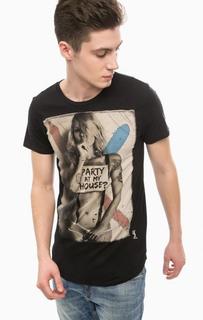 Футболка из хлопка с принтом Religion