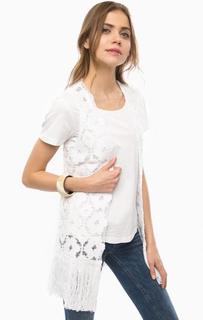 Белый кружевной жилет Trussardi Jeans