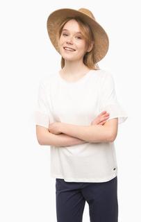 Белая трикотажная футболка Pennyblack