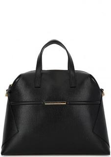 Сумка из сафьяновой кожи со съемным плечевым ремнем Braccialini