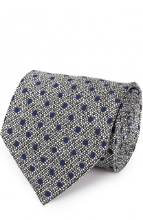 Шелковый галстук с узором Ermenegildo Zegna