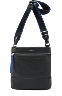 Кожаная сумка-планшет с внешним карманом на молнии Furla