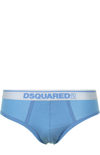 Хлопковые брифы с логотипом бренда Dsquared2