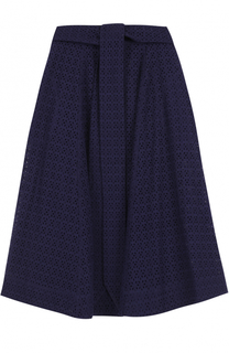 Кружевная юбка-миди с поясом Lisa Marie Fernandez