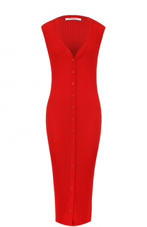 Удлиненный вязаный кардиган без рукавов Givenchy
