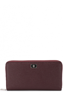 Кожаное портмоне на молнии с отделением для кредитных карт Dolce &amp; Gabbana