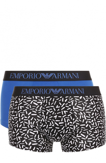 Комплект из двух хлопковых боксеров Emporio Armani