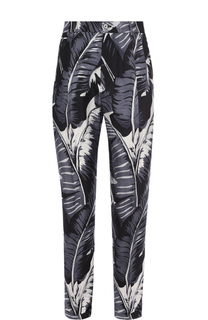 Шелковые брюки с принтом Dolce &amp; Gabbana