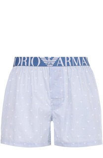 Хлопковые боксеры свободного кроя Emporio Armani