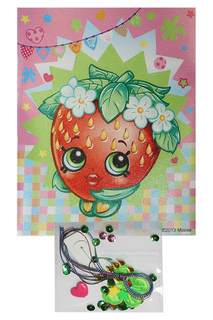 Вышиваем по канве "Клубничка" SHOPKINS