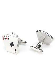 Запонки карты покер каре Churchill accessories