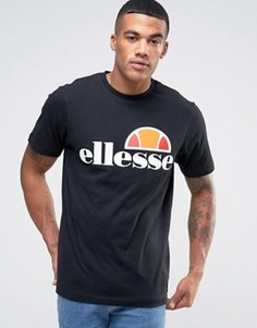 Футболка с классическим логотипом Ellesse - Черный