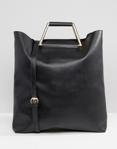 Сумка-шоппер с металлическими ручками ASOS - Черный