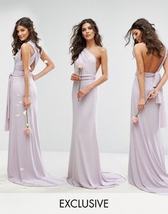 Платье-трансформер длины макси TFNC WEDDING - Фиолетовый