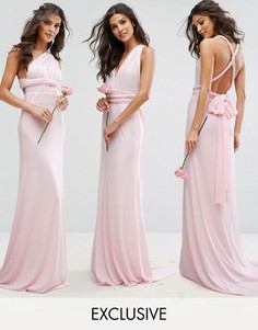 Платье-трансформер длины макси TFNC WEDDING - Розовый
