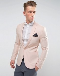 Розовый супероблегающий блейзер ASOS - Розовый